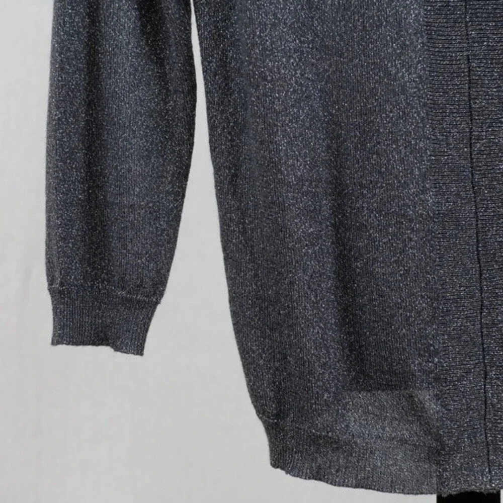 H By Halston shimmer long sleeve top size S